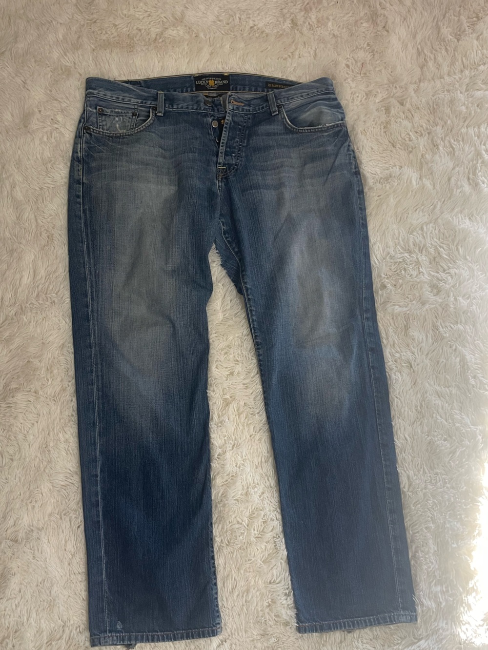 Lucky Brand Men's Blue Slim Straight Jeans